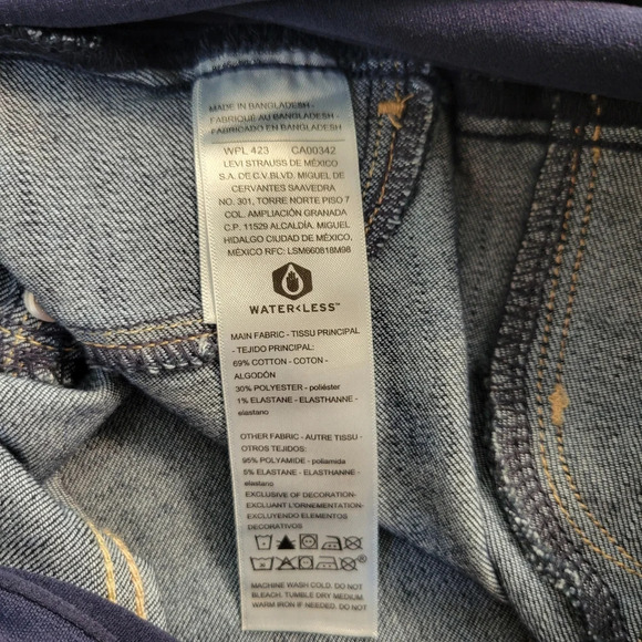 NWT Signature Gold Levi's Dark Wash Maternity Bootcut Jeans Women XL - Picture 7 of 9